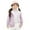 l#Purple2210, variant on CAIVO Winter Girls Long Sleeve Jackets Coats With Hood Warm Thickened Windproof Zip Up Coats Kids Soft Outerwear Boho Child Solid Color Clothing