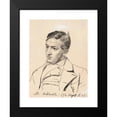 thumbnail image 2 of P. C. Skovgaard 14x18 Black Modern Framed Museum Art Print Titled - Portrait of Painter Carlo Dalgas. (1844 - 1845), 2 of 5