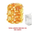 thumbnail image 4 of Cadena de luz LED a prueba de agua Oficina en casa Control remoto decorativo Temporizador Cadena de lámpara 10m 100LEDs Blanco cálido Vogacara HA001502-06, 4 of 7