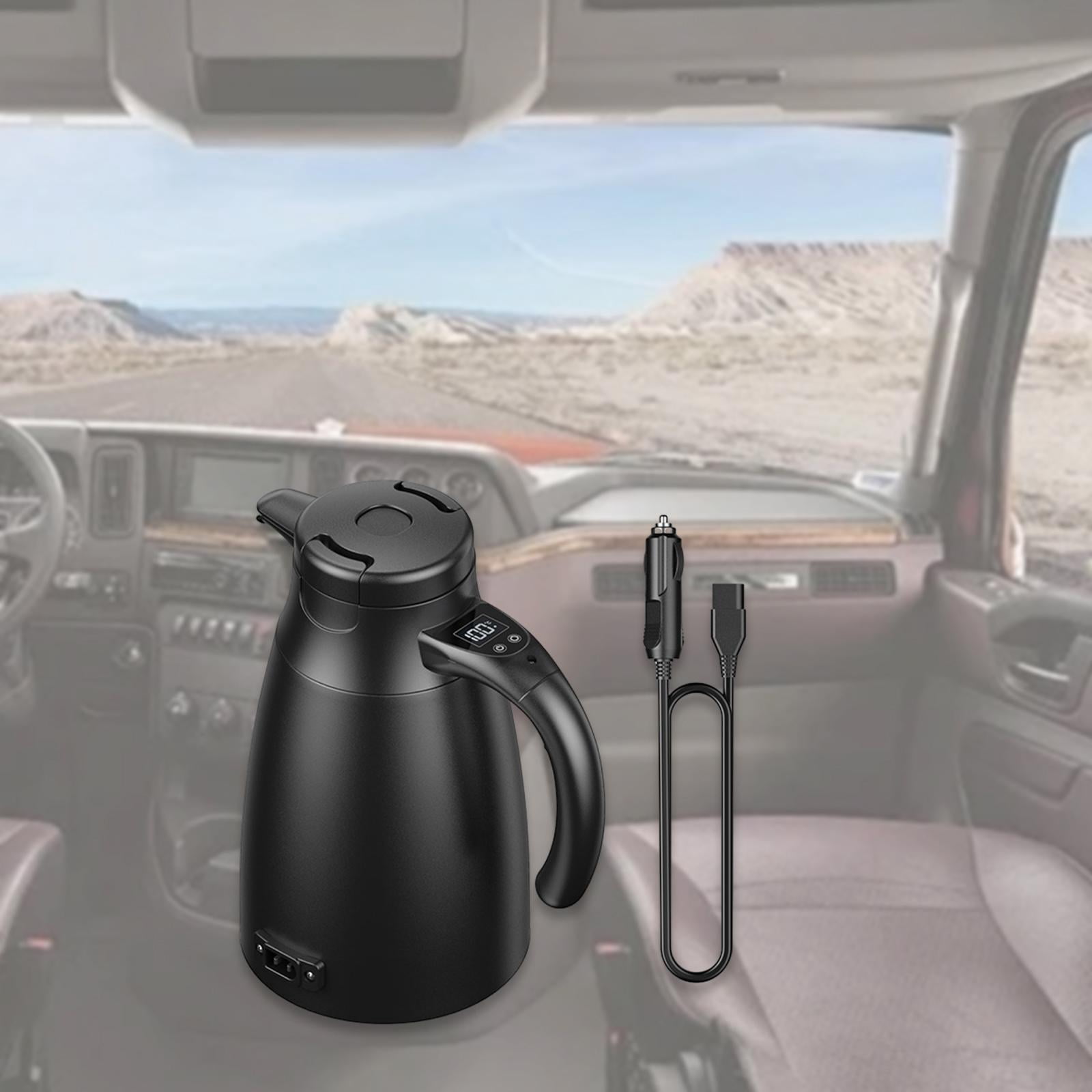 TISHITA Car Kettle Boiler Stainless Steel Hot Water Bottle Car Coffee Warmer Water Boiler Car Electric Kettle 12 V 24 V