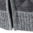 thumbnail image 5 of CHEEREAM Mens Sweater Jackets Casual Stand Collar Knitted Sweater Cardigan Lightweight Fleece Lined Full Zip Knitwear Coat with Pockets Gray XL, 5 of 8
