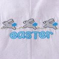 thumbnail image 4 of ZEHJUHAN Easter Baby Boy Sleeveless Cartoon Bunny & Letter Embroidered Bodysuit Cute Spring Summer Outfit White，12-18M, 4 of 6