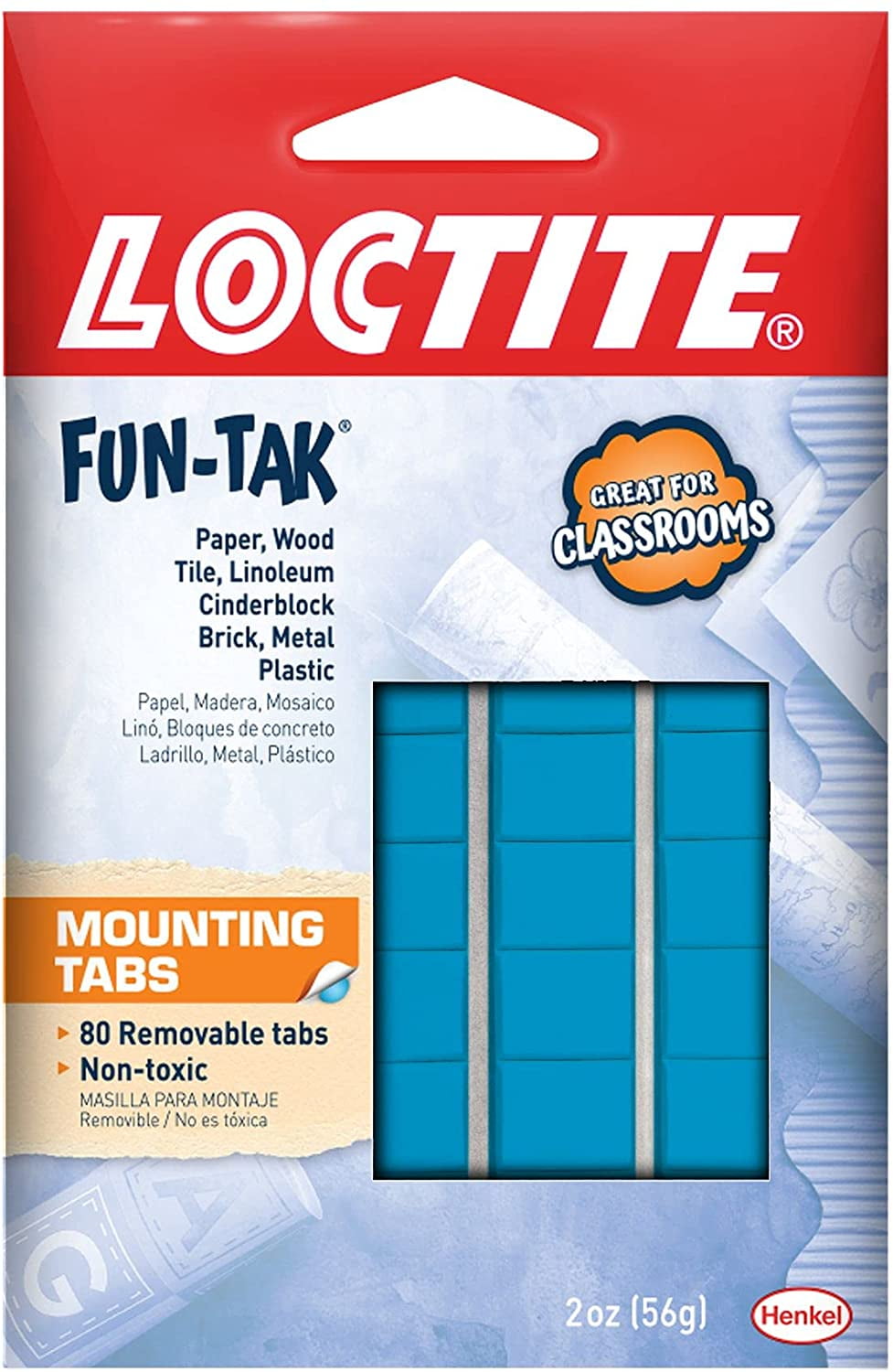 Home and Office 2-ounce Pack Fun-tak Mounting Putty Tabs by Henkel Corporation