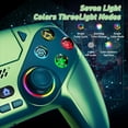 thumbnail image 5 of LED Wireless Controller for P5, Compatible with P5 Pro/Slim/PC, Dual Vibration, Macro/Turbo Function, 3.5mm Audio Jack, 6-Axis Motion Controller Gamepad with Speaker&RGB(Chroma Teal), 5 of 9