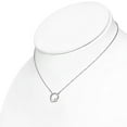 thumbnail image 2 of 925 Sterling Silver Circle of Life Love Heart CZ Pendant Necklace, 18", 2 of 3