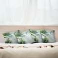 thumbnail image 7 of Ambesonne Nature Throw Pillow Cover 4 Pack, Sunbeams Shadows Idyllic, 24", Green White, 7 of 7