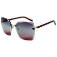 thumbnail image 1 of gafas de sol de las mujeres Gafas De Sol Sin Montura Cuadradas Para Mujer De Moda Gafas De Sol Gris Rojo gris rojo Magideal gafas de sol de las mujeres, 1 of 5