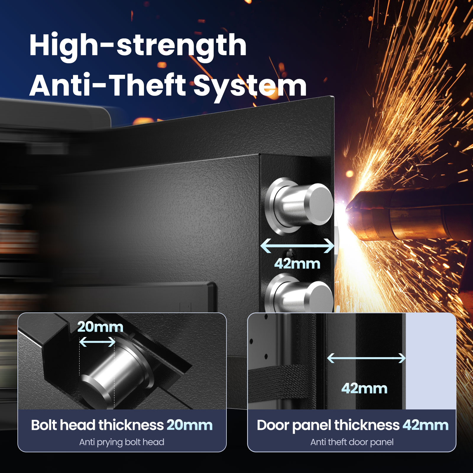 Grimtron Smart Biometric Safe 0.80 Cu. Ft. photo 6