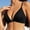 Black, variant on DuoJiaJ Women's Comfortable Traceless Large Thin Small Chest Folding Front Buckle Adjustable Bra T-Shirt Bras Black
