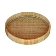 thumbnail image 2 of Braided Bamboo Round Tray, 2 of 4