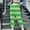 Green, variant on Womens Pants Striped Drawstring Pleated Straight Leg Long Cuff Leg Fall Summer Pants 2024 Trendy Y2K
