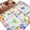 LightBLue, variant on Spring Wildflowers Area Rugs 5'x7', Washable Small Throw Rugs for Laundry Room Playroom, Watercolor Floral Leaf Colorful Plaid Indoor Outdoor Rug Non-Slip Low Pile Carpet Runner Reversible Floor Mats
