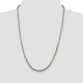 thumbnail image 3 of Sterling Silver 4.25mm D-Cut Rope Chain Necklace - 27.9 Grams - 16 Inch - Lobster Claw, 3 of 4