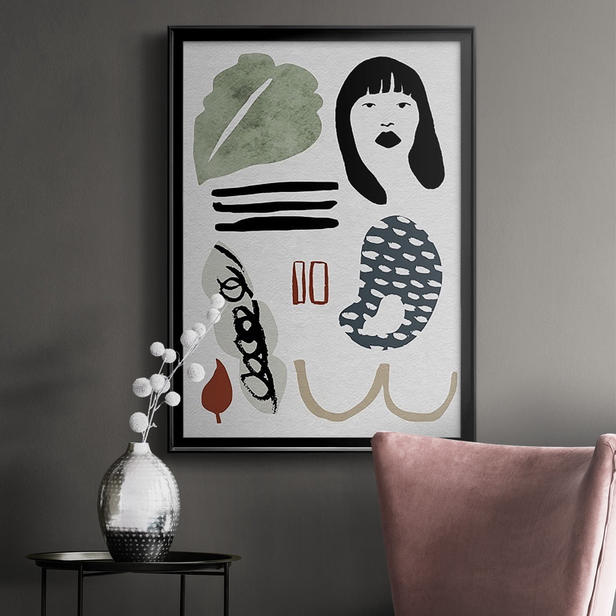Collected Mindfulness II Premium Framed Print, in Gold, Black, or Silver - Ready to Hang