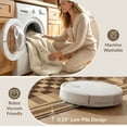 thumbnail image 5 of ODIKA 8'x10' Washable Area Rug Non-Slip Chair-Friendly Mat Throw Distressed Large Grid Faded Motif Border Details Couch for Dining Room, Office, Lounge, 5 of 7