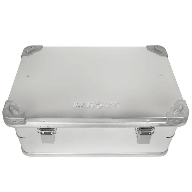 Swiss Link Custom Industrial Aluminum Storage Box, Silver, Small 