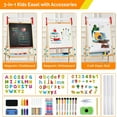 AntiWarping Kids Art Easel, 3 Height Adjustable for Kids Aged 28, All