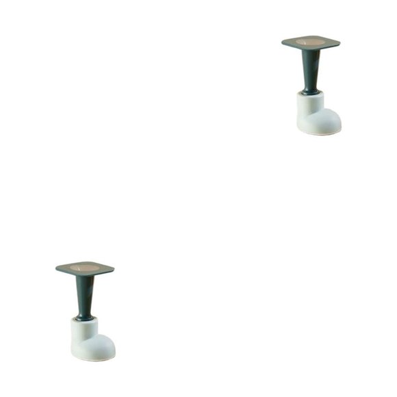 Speravity Tope de puerta Montado Protector de pared Autoadhesivo Sin perforaciones Tope de puerta extraíble Plástico Oficina Parachoques de Tipo 2 2piezas