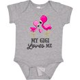 thumbnail image 3 of Inktastic My Gigi Loves me with Two Flamingos Boys or Girls Baby Bodysuit, 3 of 5