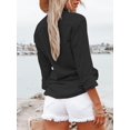 thumbnail image 2 of Vestido Shirt Aoudery de algodón para mujer, manga larga, negro, XXL, 2 of 4