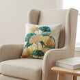thumbnail image 5 of REGALWOVEN Ginkgo Leaf Pattern Throw Pillow Covers Set of 2 Boho Style Decorative Couch Bed for Living Room Flower-3 18" x 18", 5 of 7