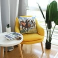 thumbnail image 6 of Horses Running Throw Pillow Covers Couch Pillowcases Decor for Bed Sofa 18" x 18", 6 of 7