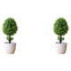 thumbnail image 2 of Advancent Planta artificial Bonsai Simulación Árbol Escritorio Adornos Fake Pot Craft Maceta Oficina Jardín Boda Decoración Verde Verde 2Conjunto, 2 of 6