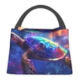 thumbnail image 2 of Vsdgher Starry Sky Turtle Print Insulated Reusable Bags with Sturdy Zipper and Handles, Foldable Totes for Hot or Cold Food Bring or Delivery, 2 of 8