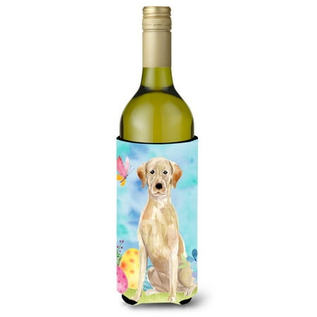 

Carolines Treasures BB9611LITERK Yellow Labrador Easter Wine Bottle Beverge Insulator Hugger Wine Bottle multicolor