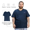 thumbnail image 3 of Playera Polo Cuello V LOVE MY FIT Tallas Extras Plus Unisex azul marino XL, 3 of 7
