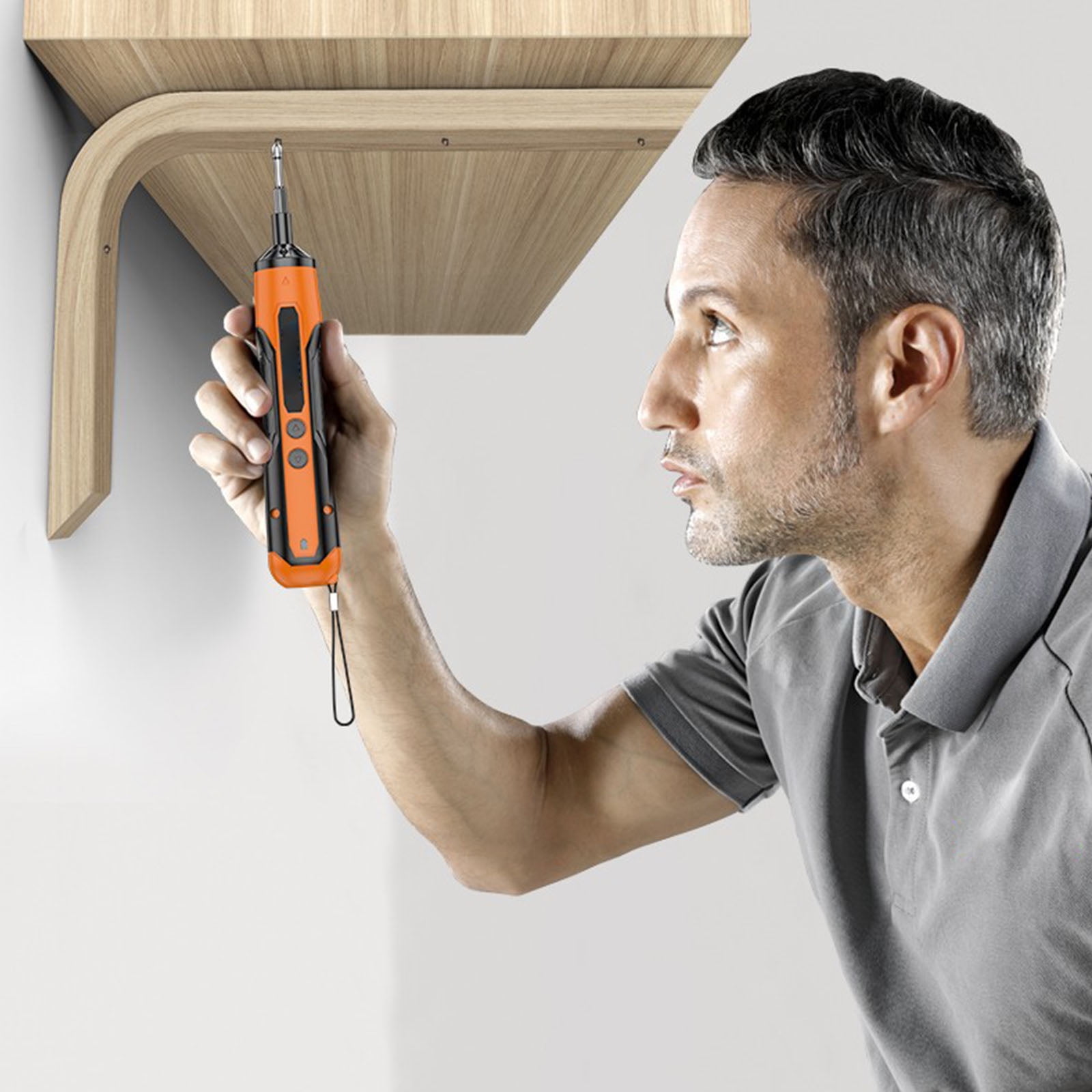 Long Lasting Lithium Powered Electric Screwdriver with Reverse Function Includes 10 Interchangeable Bits for Repairs