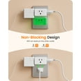 thumbnail image 4 of LENCENT 2 to 3 Prong Outlet Plug Adapter, Multi Wall Plug splitter,3 Way Outlet Extender,Travel Power Adaptor 3 AC for US to Japan-Type A,2 PACK, 4 of 14