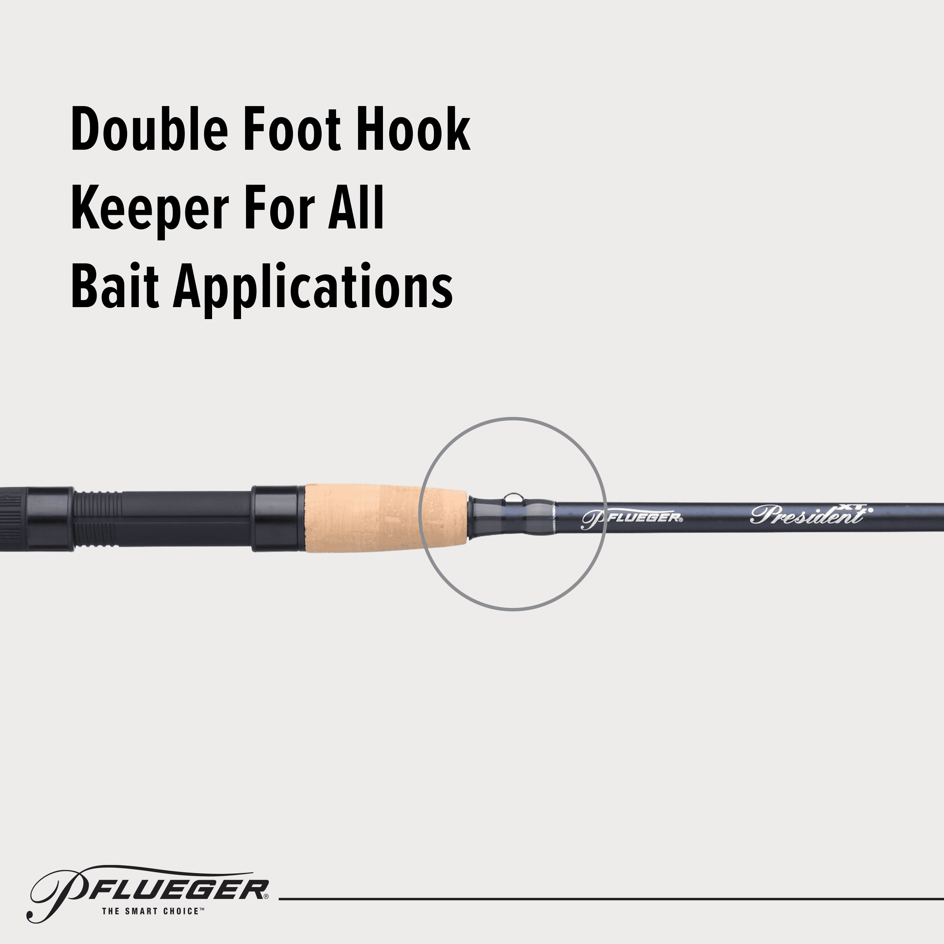 Pflueger President XT Spinning Fishing Rod, 8'6" Medium