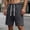 Gray, variant on Men's Light Wash Denim Shorts Elastic Drawstring Waist Loose Straight Leg Casual Summer Shorts Gray S(S)