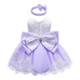 thumbnail image 1 of PENGXIANG Girl Strapless Bowknot Formal Dress with Headband, 1 of 4