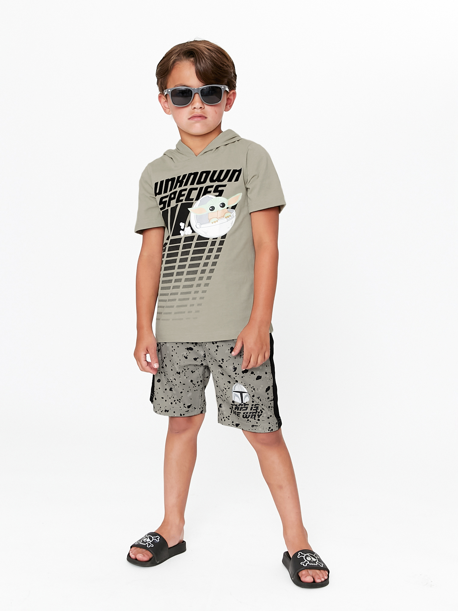Star Wars Boys Cosplay Hooded Top & Short Set, 2-Piece, Sizes 4-10