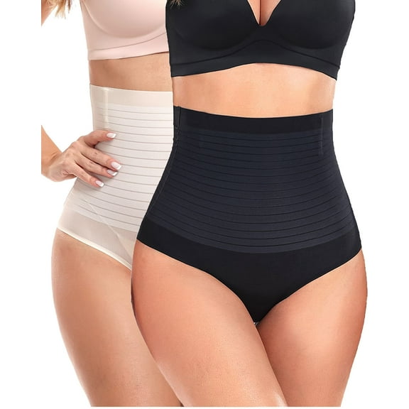 Charmo 2-Packs Shapewear for Womens Body Shaper Tummy Control Underpants Soft Shaping Underwear