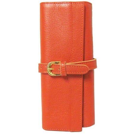 AmeriLeather Leather Jewelry Roll