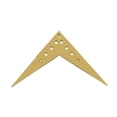 thumbnail image 3 of Replacement Metal Tailpiece Bridge for 6 String Flying V Style Guitars Gold, 3 of 10