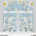 thumbnail image 1 of 3 Pack Daisy Kitchen Curtains 54x36 inch - Curtains for Bedroom as Kitchen Decor and Spring Decorations for The Home, Daisy Kitchen Curtains and Valances Set, 1 of 5
