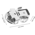 thumbnail image 4 of WHAMVOX Butler Table Hinges Smooth Surface Hinge Silver 1Pcs, 4 of 5