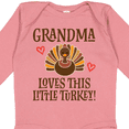 thumbnail image 4 of Inktastic Thanksgiving Grandma Little Turkey Boys or Girls Long Sleeve Baby Bodysuit, 4 of 5