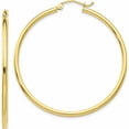 thumbnail image 1 of 10K Yellow Gold Jbsp's Polished Hinged Hoop Earrings Made In Peru 10le515, 1 of 5
