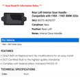 thumbnail image 2 of Rear Left Interior Door Handle - Compatible with 1984 - 1987 BMW 325e 1985 1986, 2 of 2