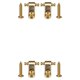 thumbnail image 2 of Toystoory De cuerdas de rodillos, árboles, retenedores de cuerdas, prácticas hebillas a prueba de herrumbre, guías, superficie recubierta, accesorios Oro 2piezas Toystoory CBP489151, 2 of 5