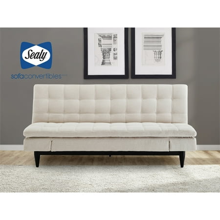 Sealy Montreal Transitional Convertible Sofa In Beige