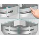 thumbnail image 2 of 2-pack self-adhesive shower shelf without drilling, wall mounted, with 4 hooks (black), 2 of 5