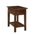 thumbnail image 3 of Revive Chairside Table with Drawer and Shelf - Natural Wood Finish, Handcrafted from Recycled Timber, Perfect for Accent Spaces, 3 of 7