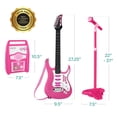 thumbnail image 7 of Walmart Exclusive Best Choice Products Kids Electric Guitar Toy w/ 6 Demo Songs, Microphone, Amp - Walmart Pink, 7 of 7
