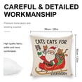 thumbnail image 2 of Cats for Everybody Christmaslinen throw pillowcase decoration pillowcase gifting preferred 20x20 inch cushion cover 2 sets sofa pillowcase sofa bedroom living room car, 2 of 8